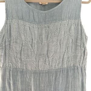 Lina Tomei Made In Italy Size Medium Linen Dress